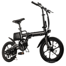 16 Inch Long Range Folding Electric Bicycle with Pedal Assist